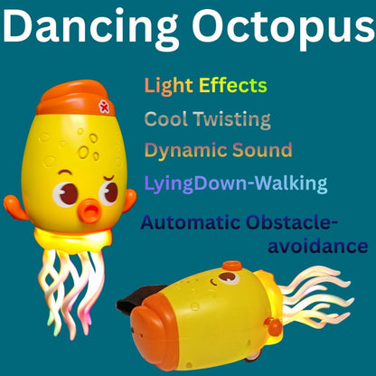 ‎🐙 Smart Dancing Octopus Toy with censor Music & Colorful Lights