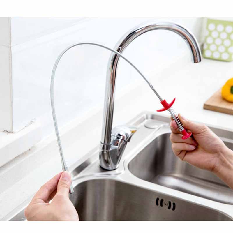 Sink Cleaner Stick with hook – Easy Drain cleaner & Blockage Remover