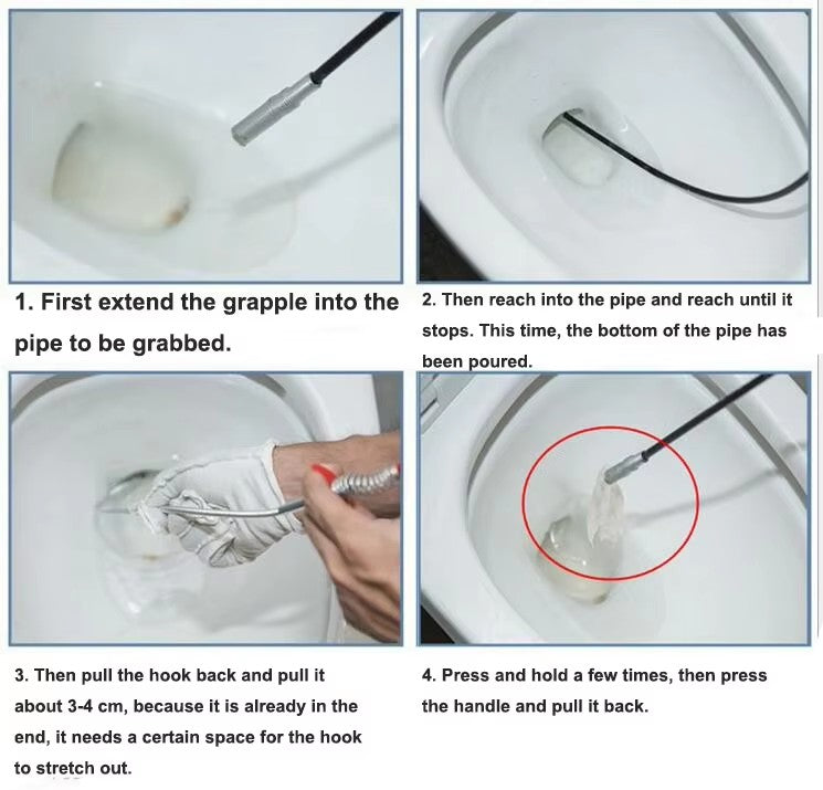 Sink Cleaner Stick with hook – Easy Drain cleaner & Blockage Remover