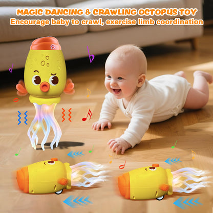 ‎🐙 Smart Dancing Octopus Toy with censor Music & Colorful Lights